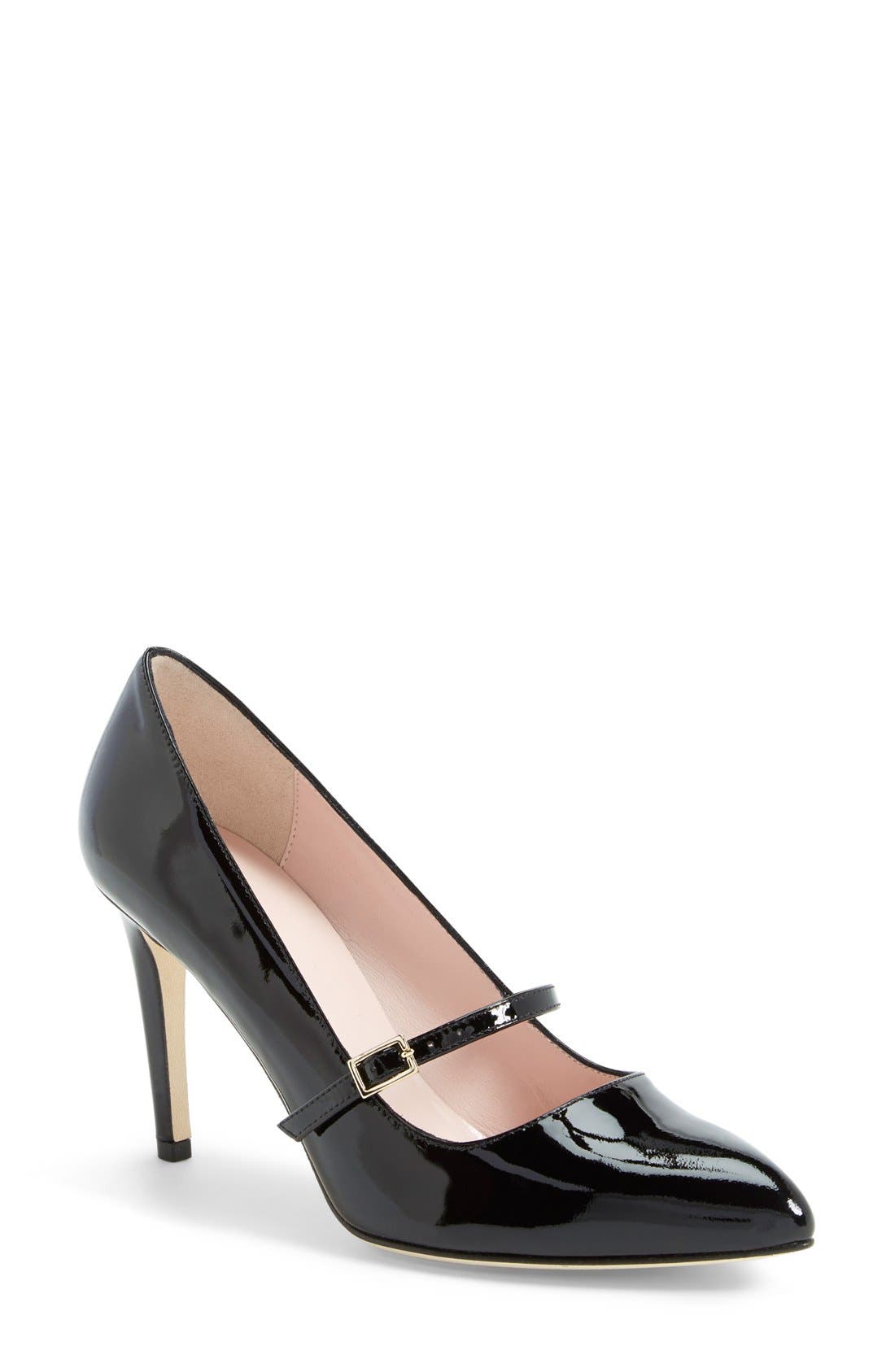 'nilda' pump (Nordstrom Exclusive), Main, color, BLACK PATENT