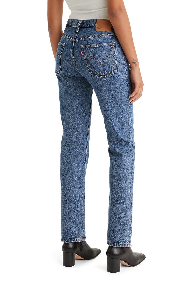 501® Original High Waist Straight Leg Jeans, Alternate, color, SHOUT OUT STONE