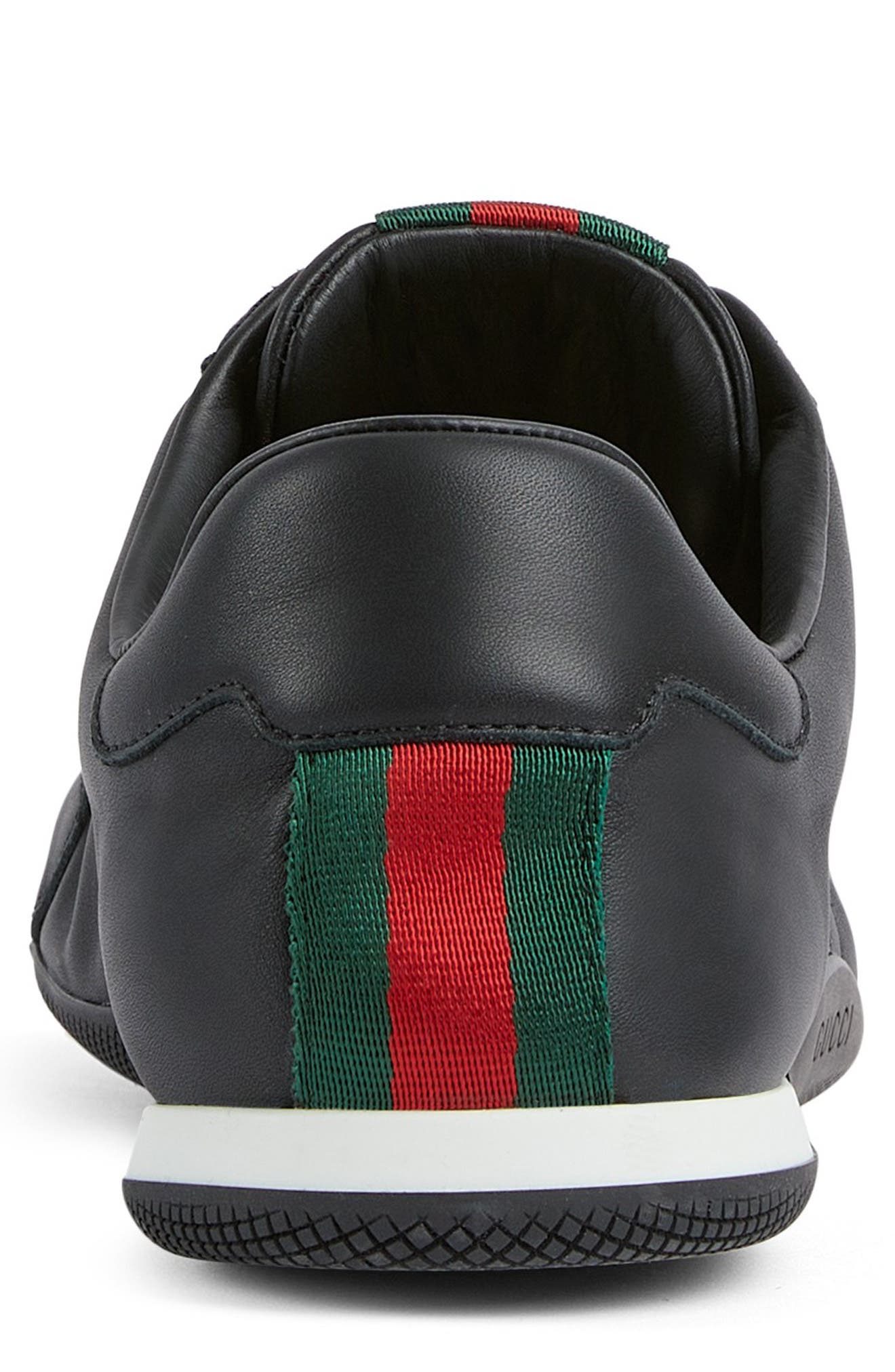 Gucci Elan Low Top Sneaker, Alternate, color, Black