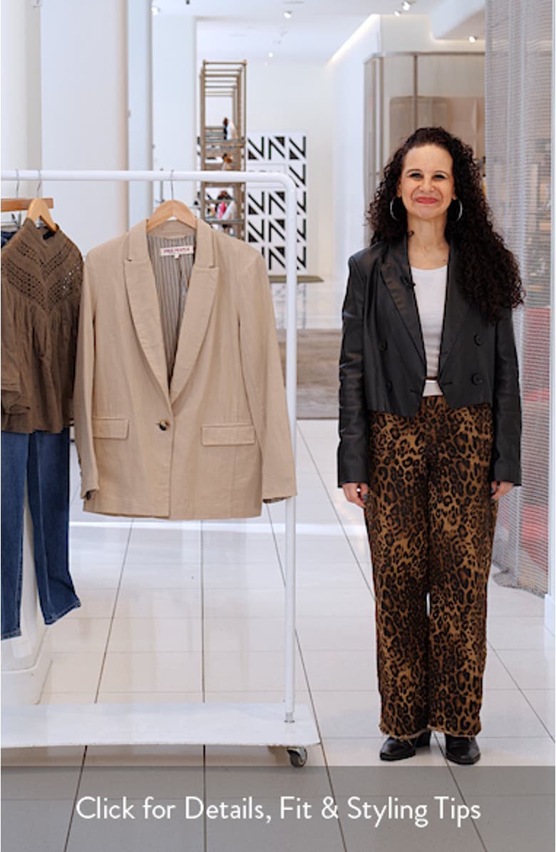 Prep School Linen Blend Blazer
