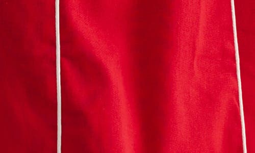 Mila Mae Piping Detail Sleeveless Fit & Flare Midi Dress In Red