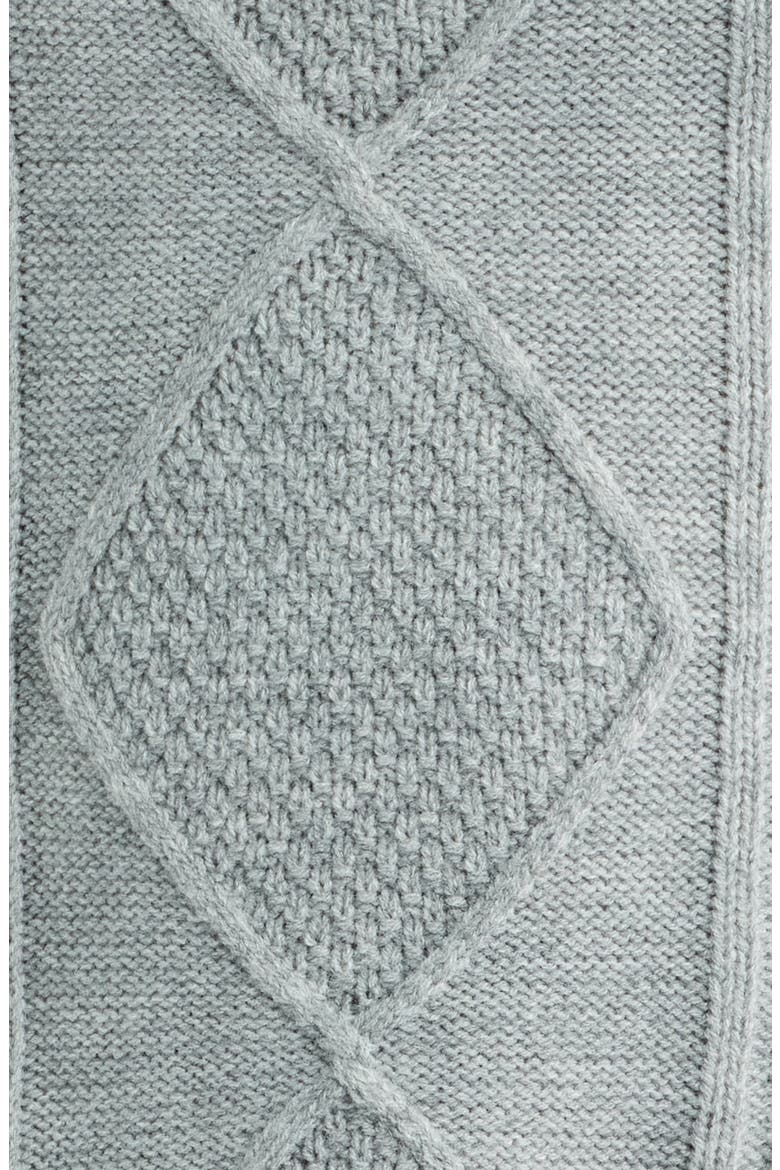 Cable Stitch Sleeveless Sweater Dress, Alternate, color, GREY