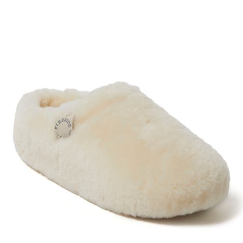 Fireside Maryboro Genuine Shearling Platform Fuzzy Clog Slipper (Women)