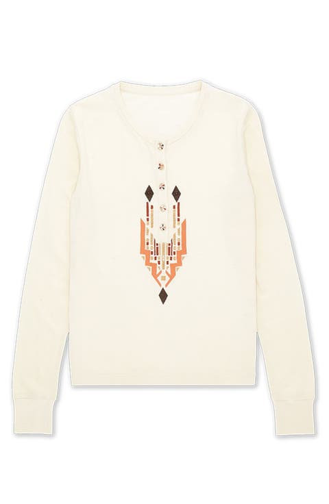 Coralie Seraph Multi-Color Embroidered T-Shirt