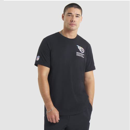 Nike Black Tennessee Titans 2025 Nfl Crucial Catch Tri-blend Dri-fit T-shirt In Black