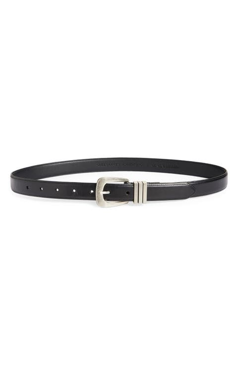 Triple Keeper Leather Belt
