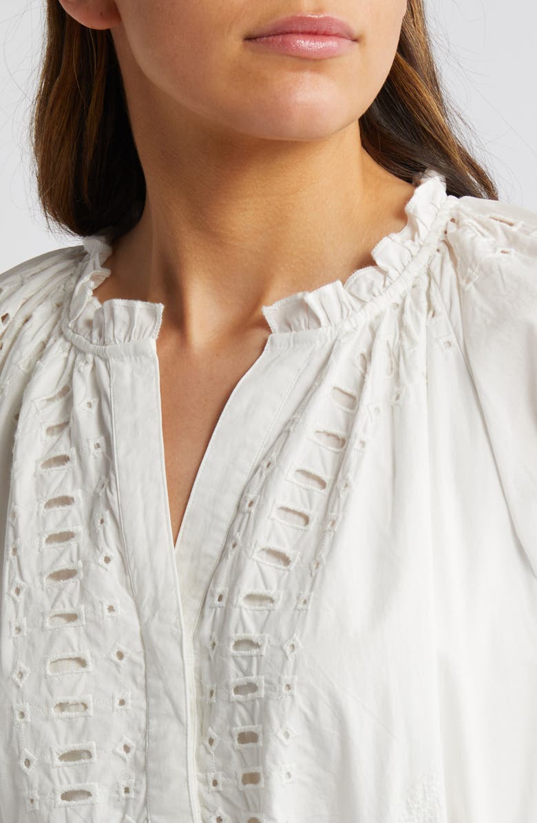 Rails Saylor Cotton Wrap Dress, Alternate, color, White