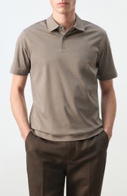 MANGO Fine Knit Cotton Polo