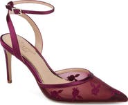 Jewel Badgley Mischka Zaida Ankle Strap Pointed Toe Pump