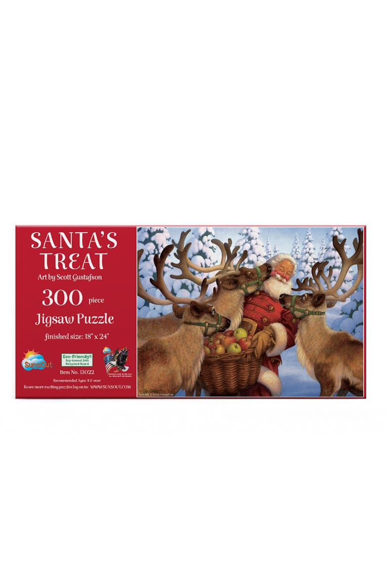 Santa's Treat 300 piece Jigsaw Puzzle for Adults, Alternate, color, Multicolor