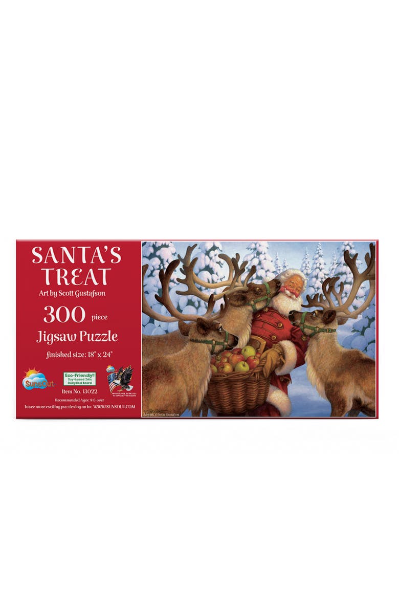 Sunsout Santa's Treat 300 piece Jigsaw Puzzle for Adults, Alternate, color, Multicolor