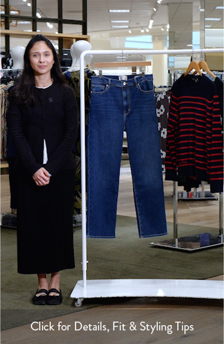 Le Sleek High Waist Ankle Straight Leg Jeans, sales video thumbnail