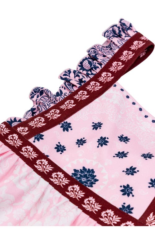 AGUA BENDITA AGUA BENDITA KIDS' VALERY ATMA PLACEMENT PRINT RUFFLE SUNDRESS