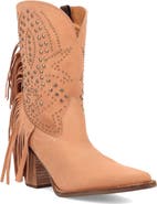 Dingo Star Power Fringe & Stud Western Boot