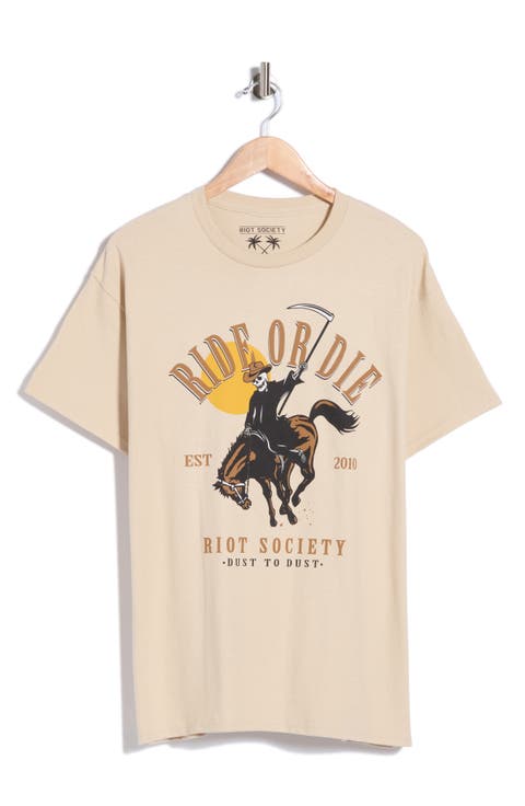 Ride or Die Reaper Graphic T-Shirt