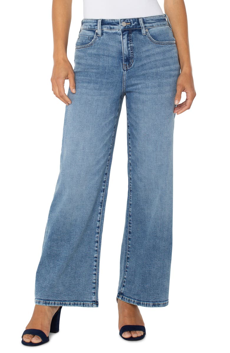 Liverpool Los Angeles Stride High Waist Wide Leg Jeans, Alternate, color, 