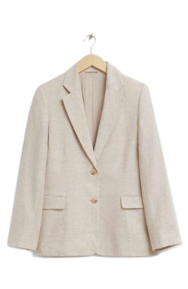 & Other Stories Relaxed Fit Linen Blazer, Alternate, color, 