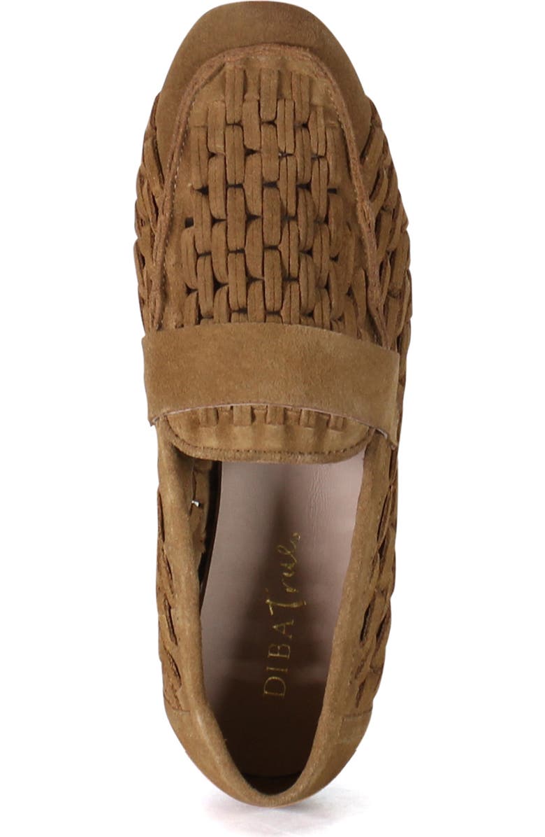 Diba True AGE LESS Woven Suede Flat Loafer, Alternate, color, Whiskey