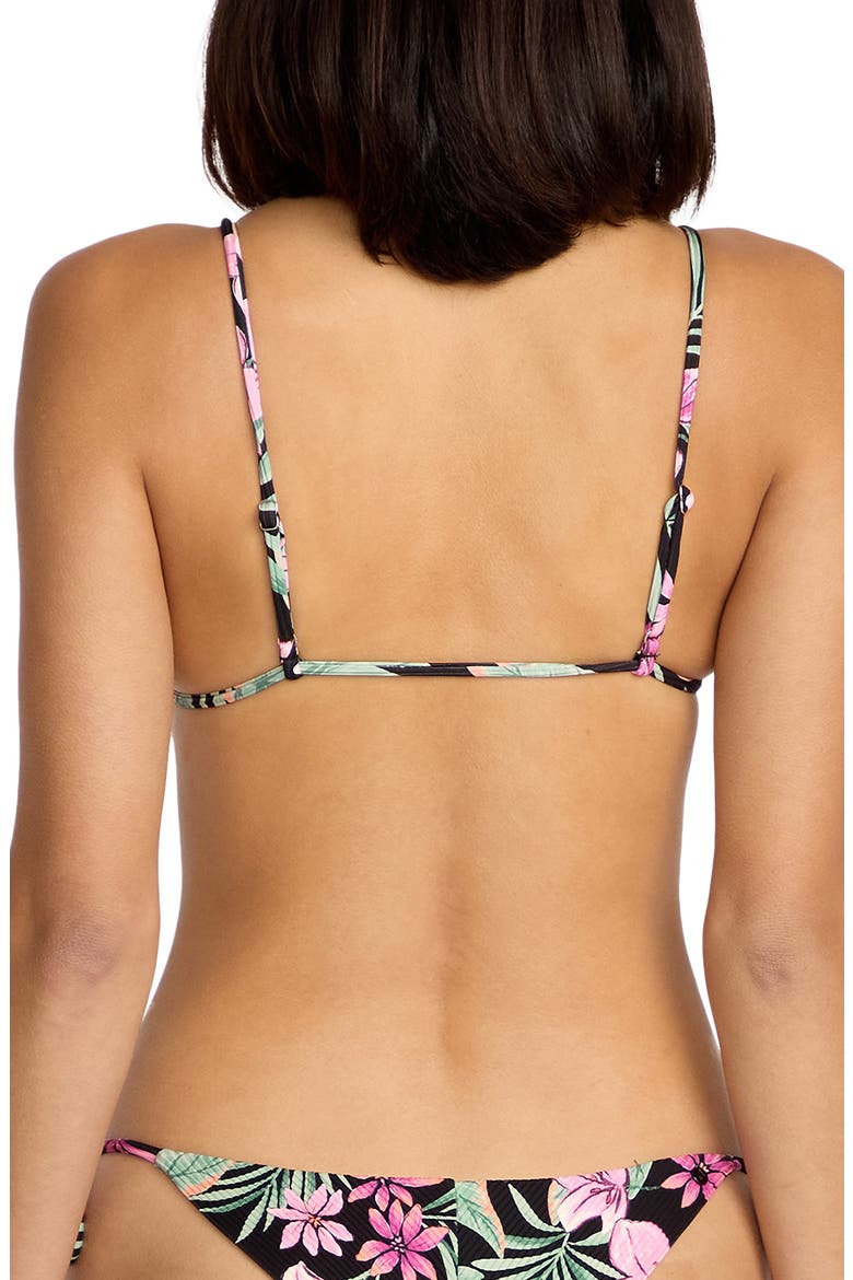 Gritty Aloha Triangle Bikini Top, Alternate, color, MULTI