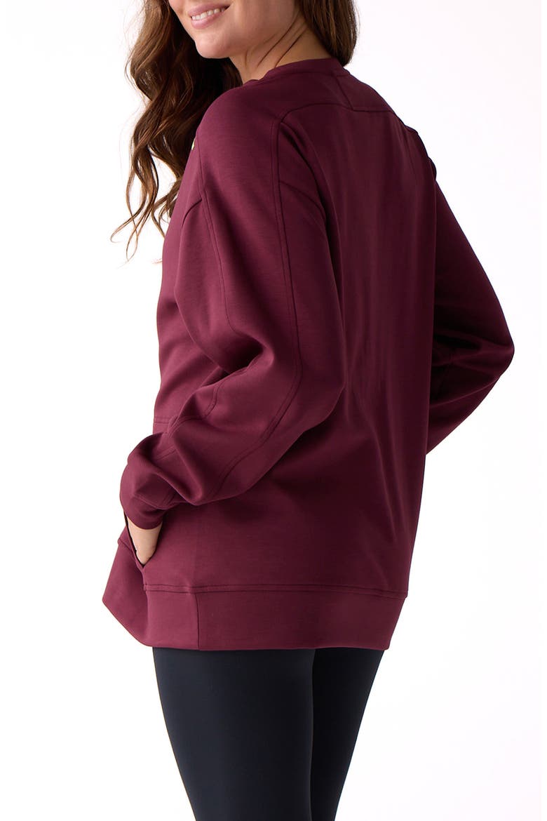 Après Women's Crew Sweatshirt, Alternate, color, Dark Currant