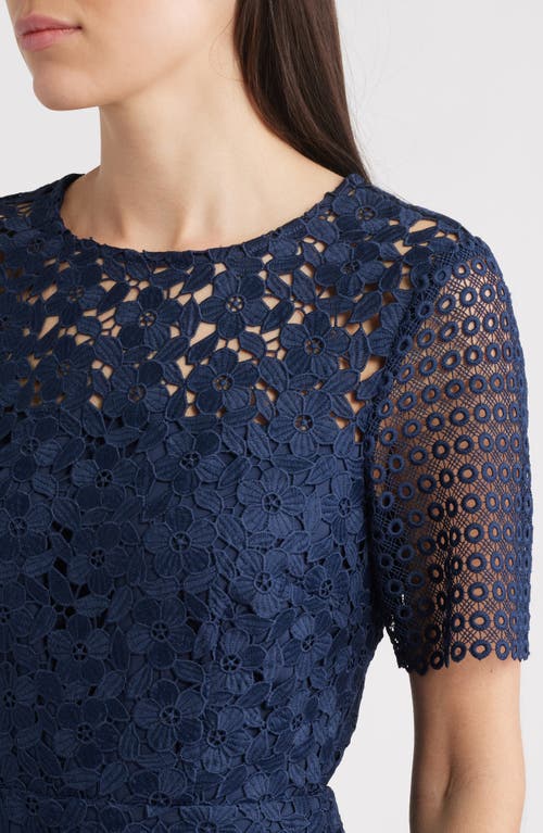 Milly Lana Floral Geo Combo Lace Mini Dress