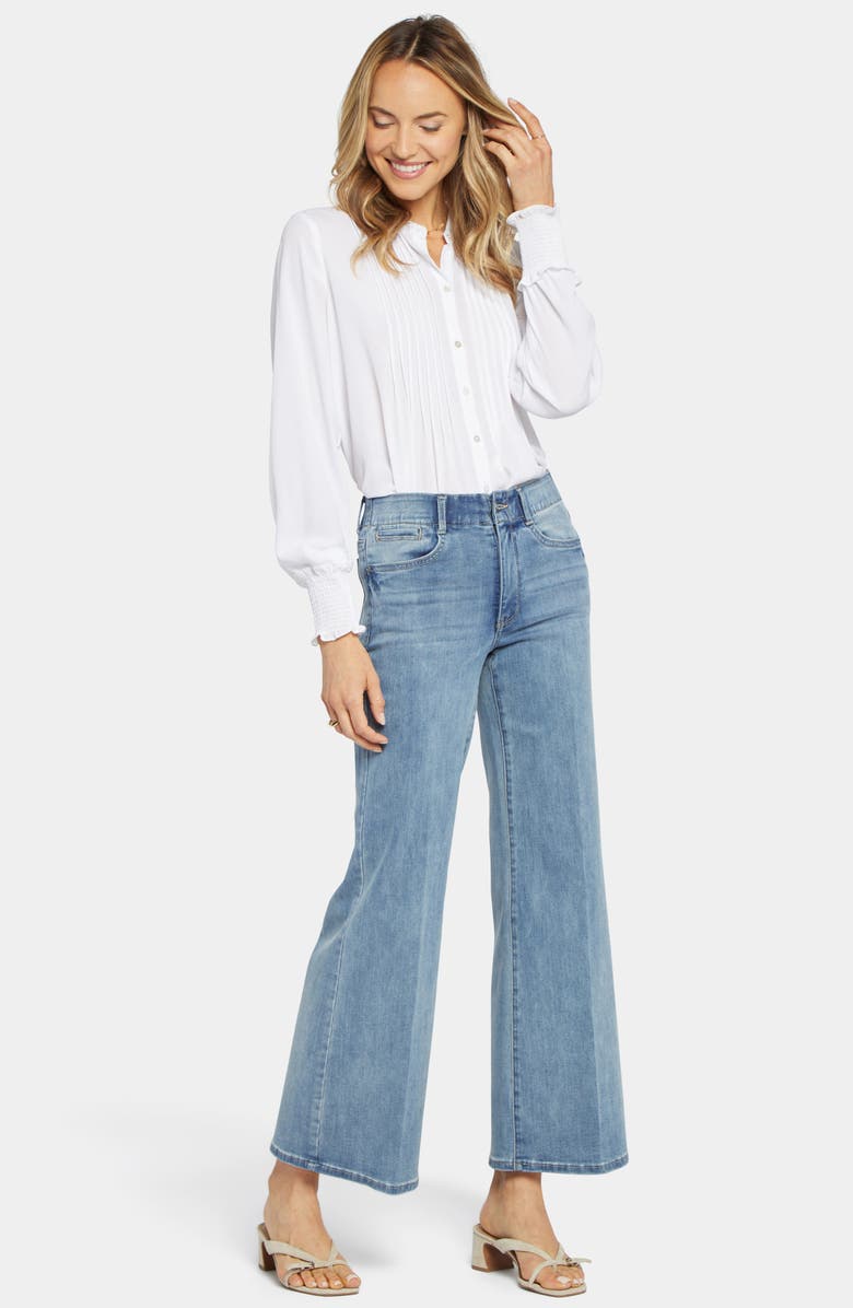 NYDJ Waist Match High Waist Wide Leg Jeans, Alternate, color, Crystalline