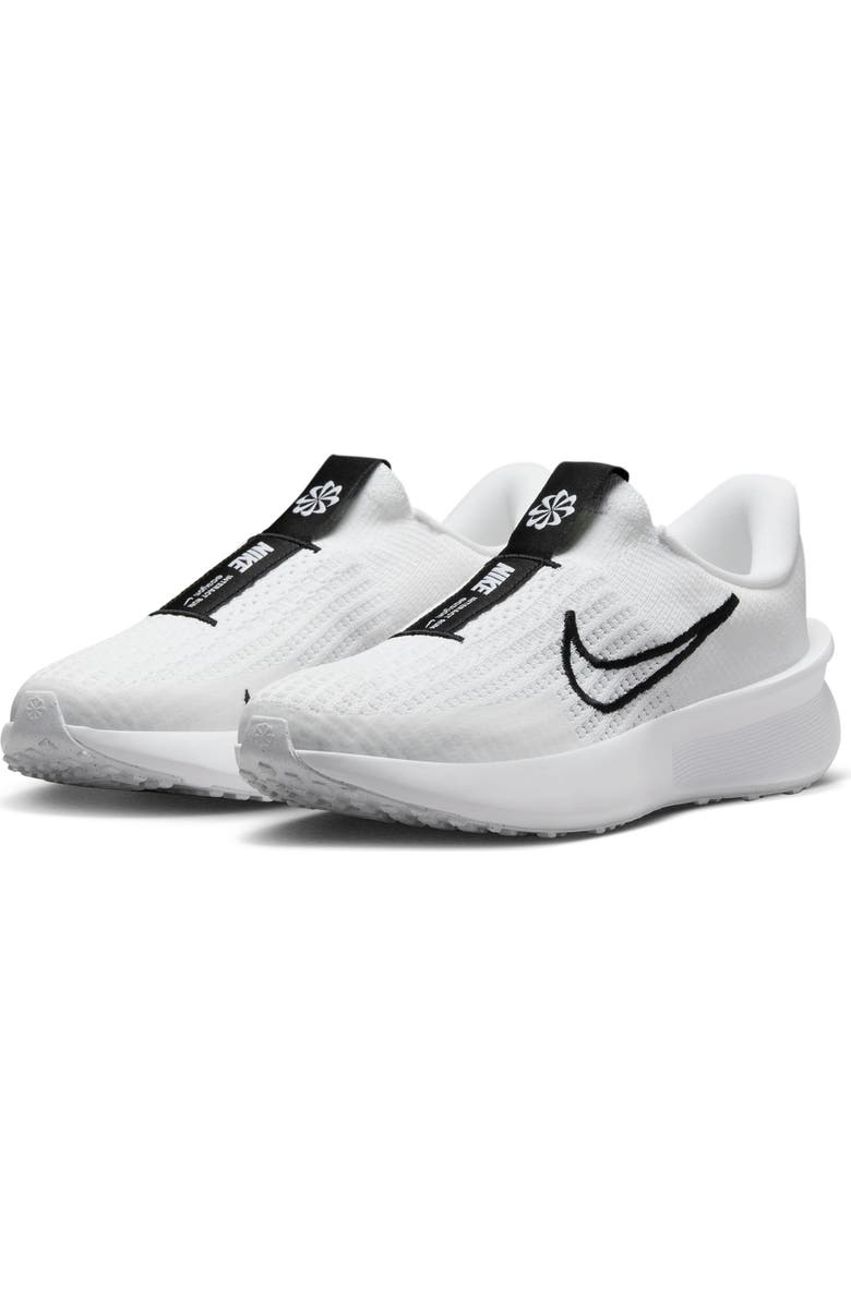 Nike Interact Run EasyOn Running Sneaker, Main, color, White/ Black/ White