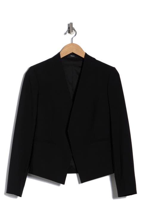 Lanai Open Front Stretch Wool Blazer