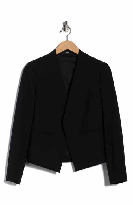Theory Lanai Open Front Stretch Wool Blazer