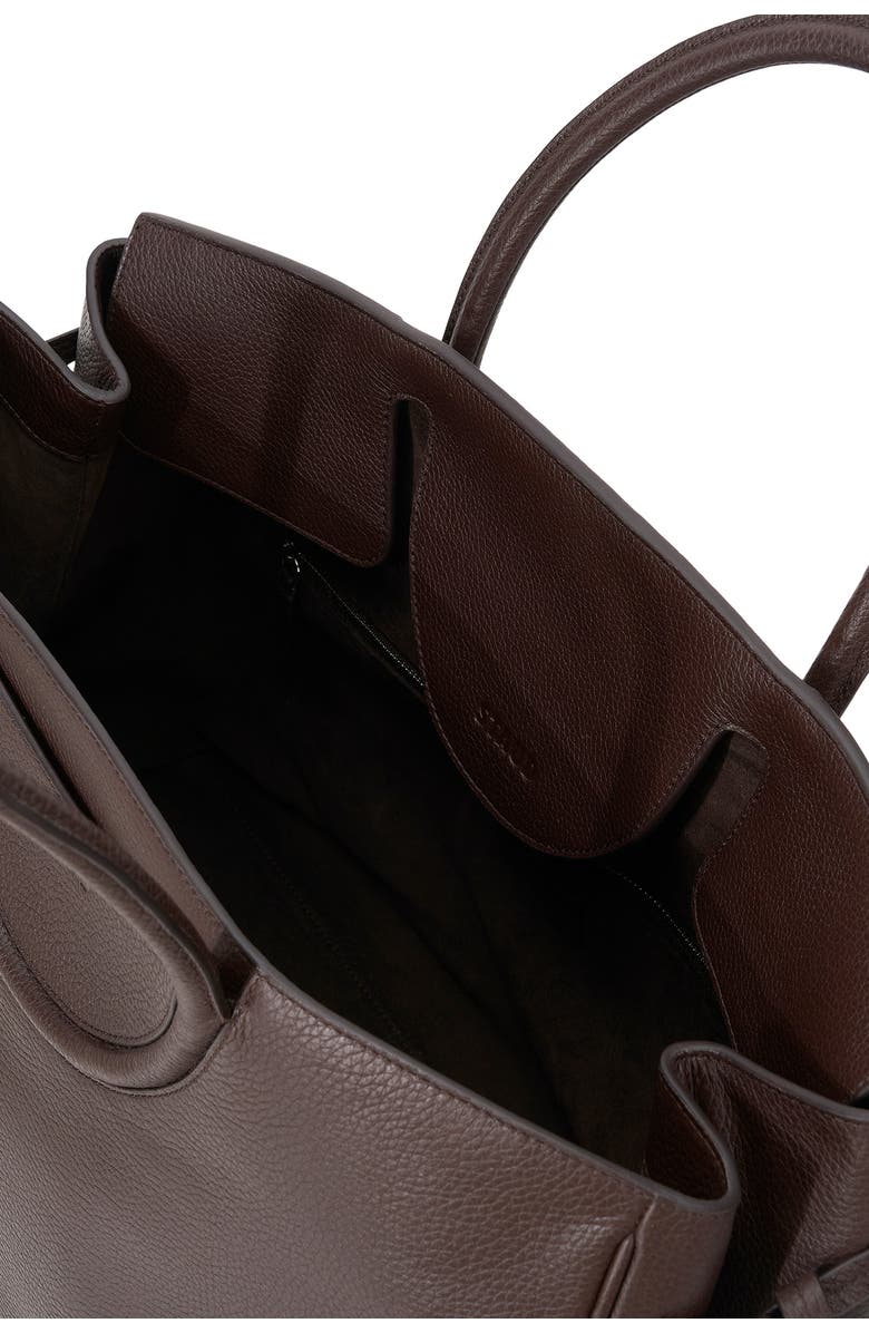 STAUD Maude Carryall Leather Tote, Alternate, color, Espresso