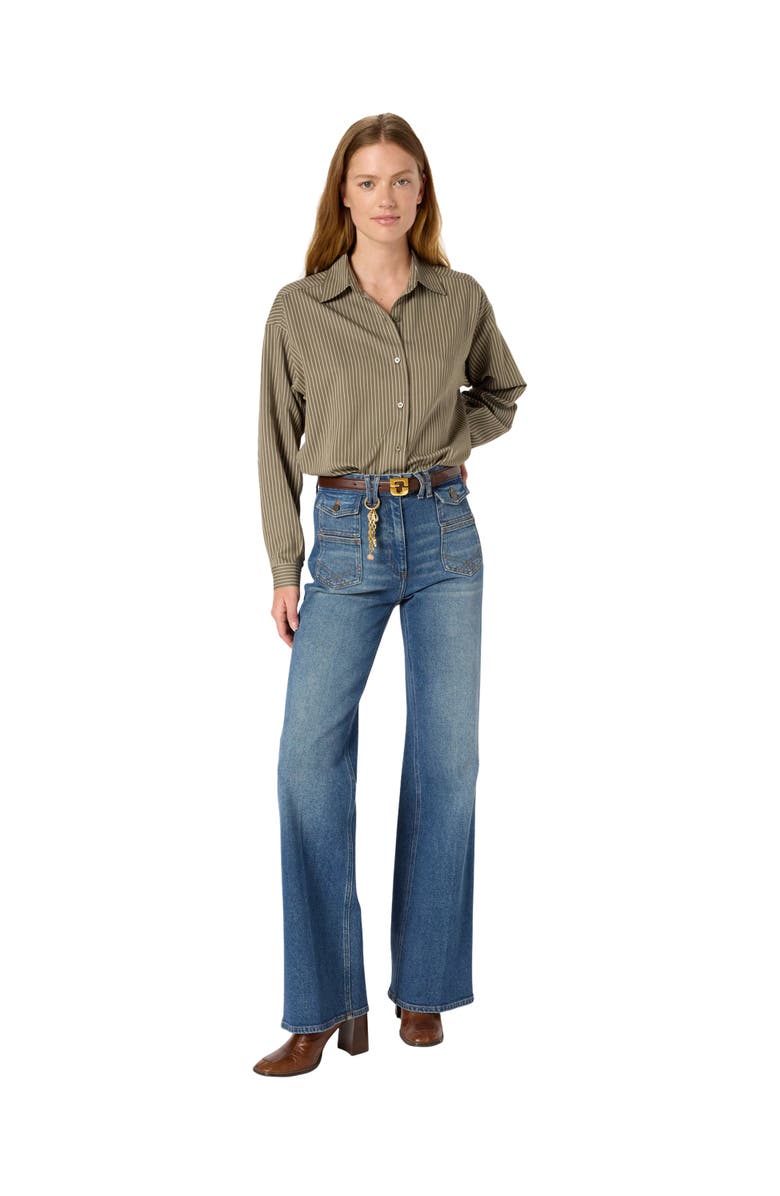 GERARD DAREL Anna Flared High Rise Jeans, Alternate, color, Universe