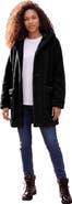 Roaman's Hooded Teddy Fleece Coat