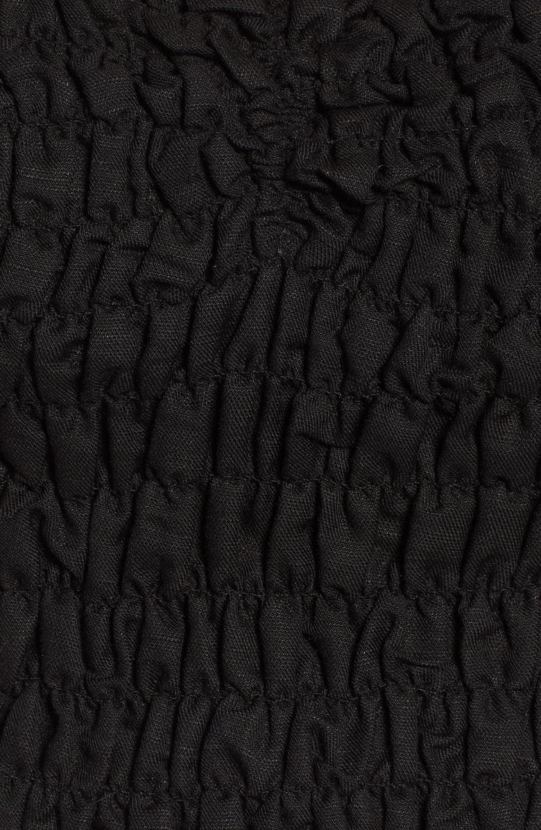 MOON RIVER Smocked Crop Top, Alternate, color, 