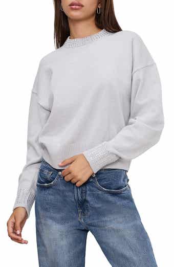 Good American Crystal Crewneck Sweater