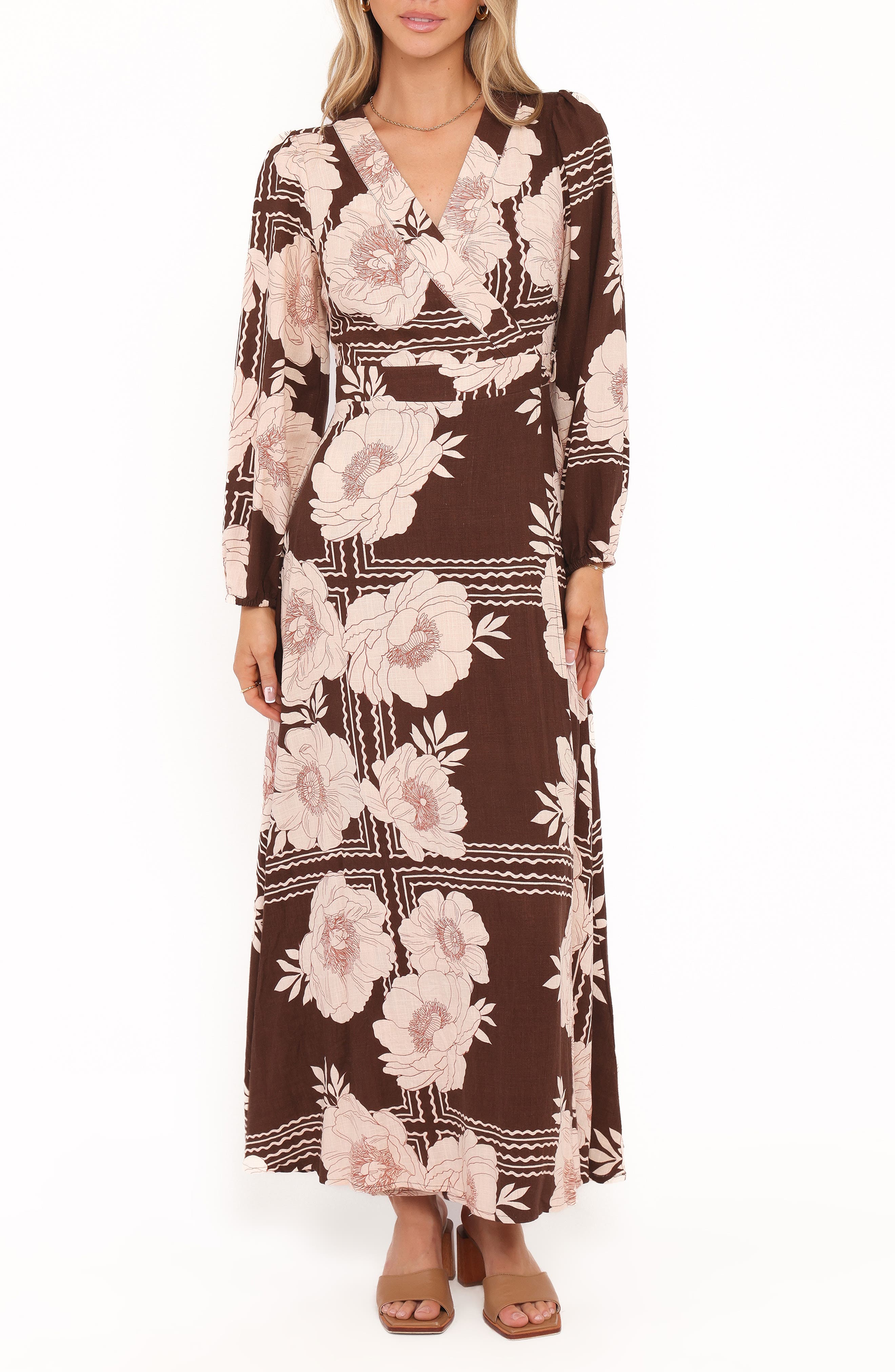 selected BROWN FLORAL