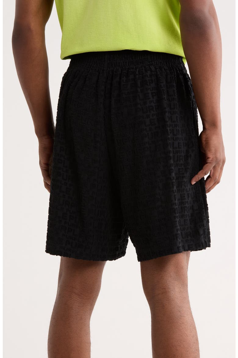 Terry Towel Pull-On Shorts, Alternate, color, BLACK