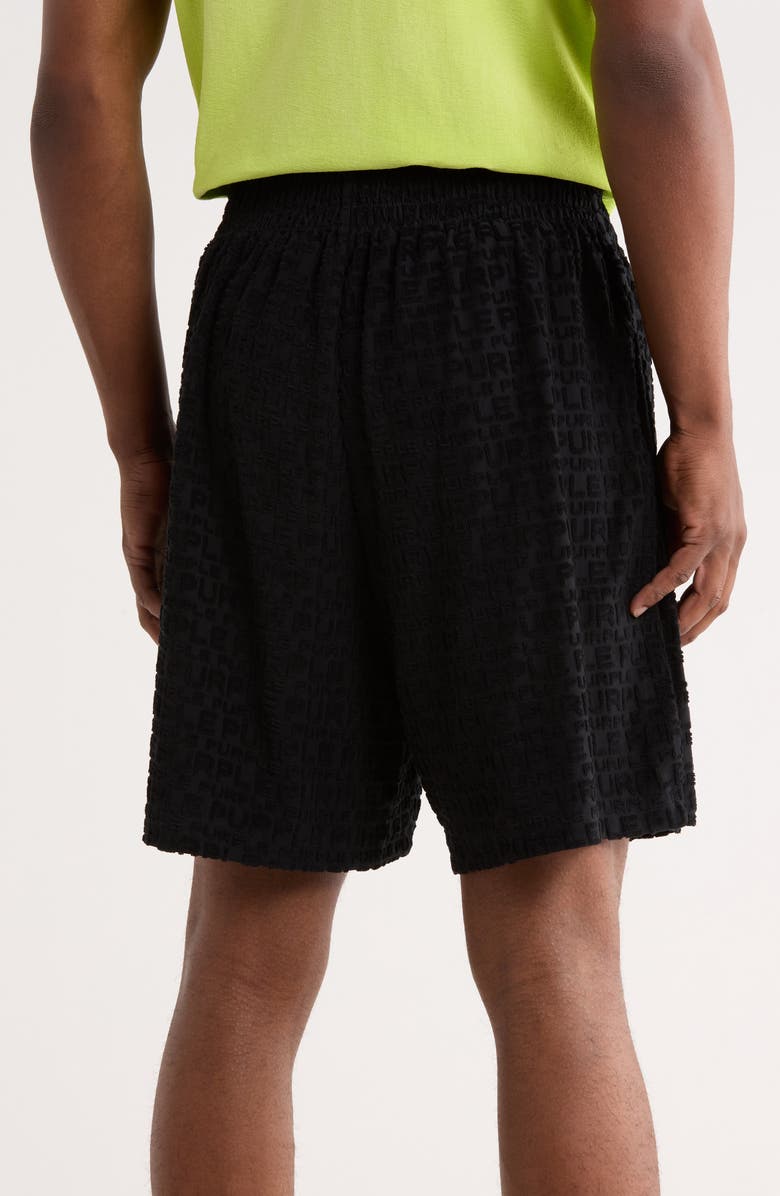 PURPLE BRAND Terry Towel Pull-On Shorts, Alternate, color, Black