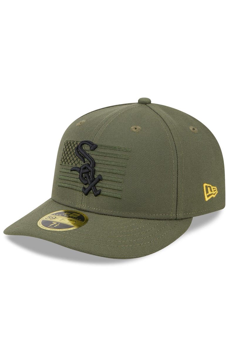 New Era Men's New Era  Green Chicago White Sox 2023 Armed Forces Day Low Profile 59FIFTY Fitted Hat, Alternate, color, 