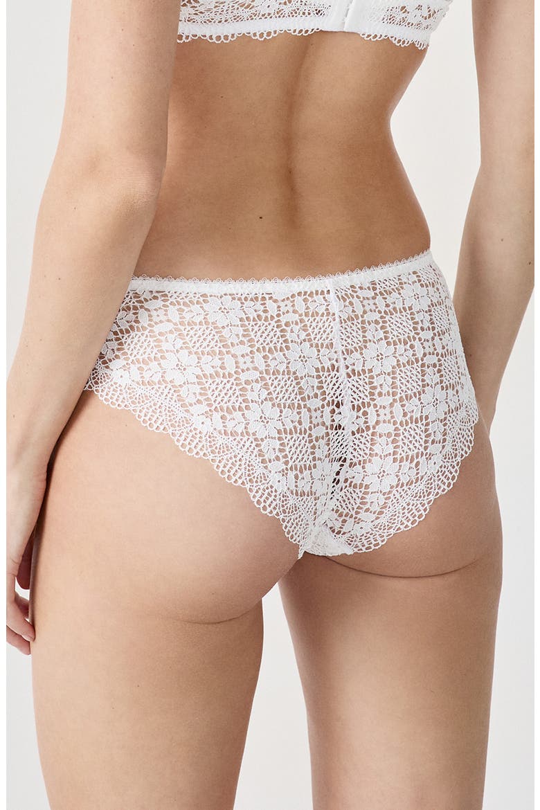 Souffle Lace Briefs, Alternate, color, ECRU