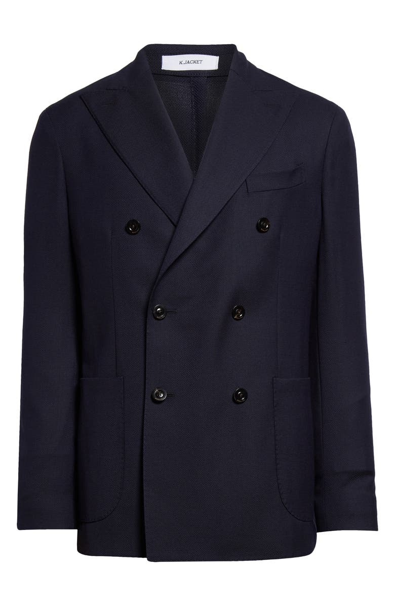 Boglioli Double Breasted Wool Hopsack Sport Coat, Alternate, color,