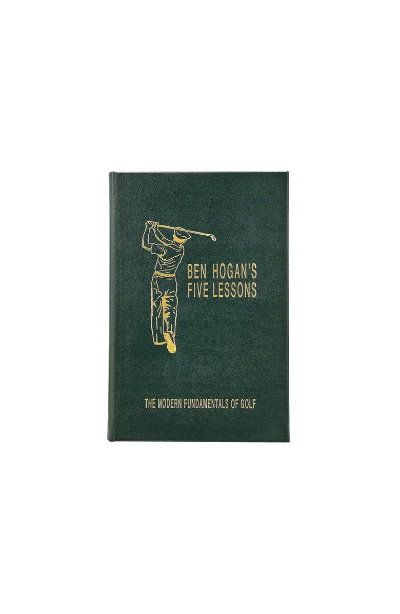 Graphic Image Ben Hogan's Five Lessons The Modern Fundamentals of Golf Leather Edition, Main, color, Green
