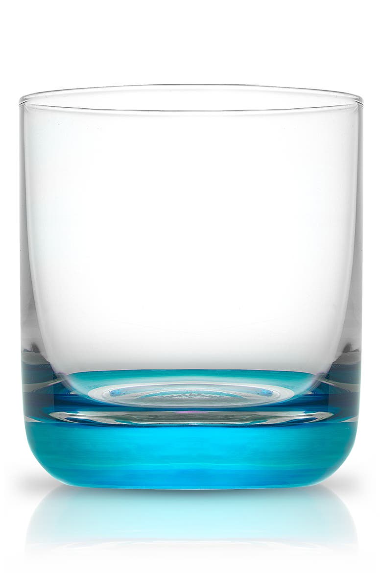 Hue Colored Double Old Fashion Glass - Set of 6, Alternate, color, MULTI