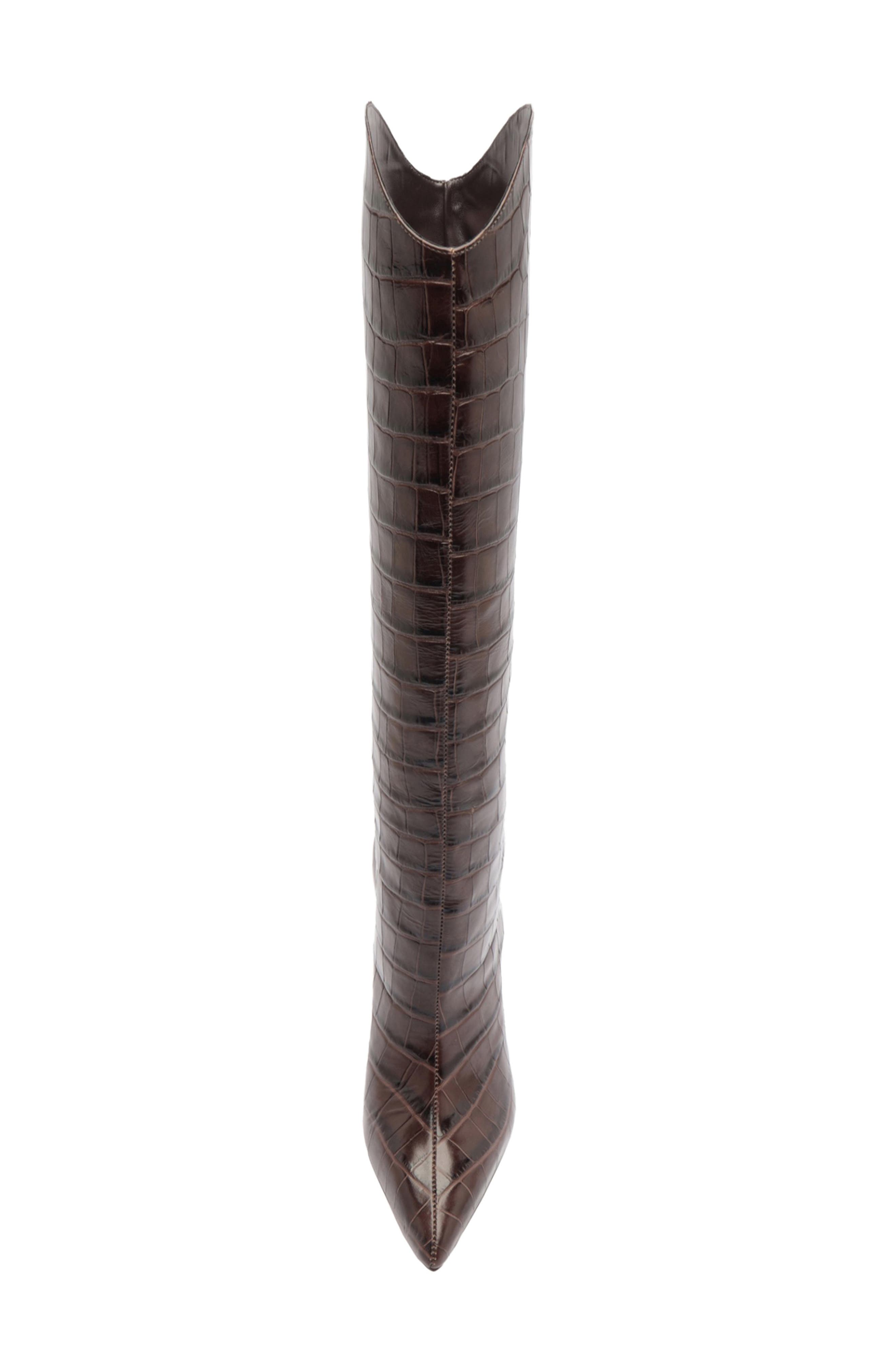 Maryana Pointed Toe Boot, Alternate, color, DARK CHOCOLATE
