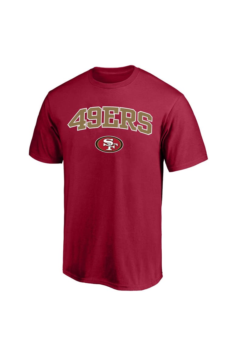 Men's Fanatics Scarlet San Francisco 49ers Big & Tall Arch Logo T-Shirt, Main, color, Scarlet