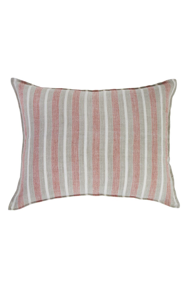 Pom Pom at Home Montecito Stripe Linen Accent Pillow, Main, color, Terra Cotta/ Natural