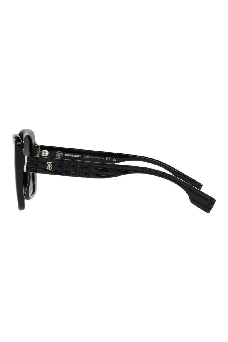 Helena 54mm Square Sunglasses, Alternate, color, BLACK