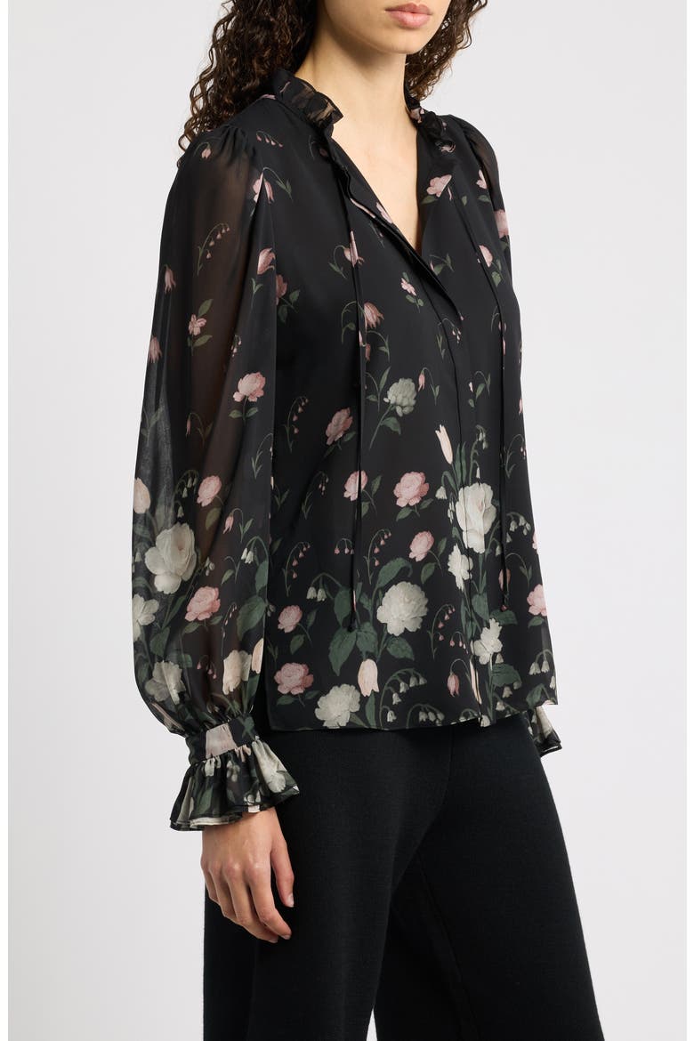 Jack Ruffled Floral Top, Alternate, color, BLACK MULTI