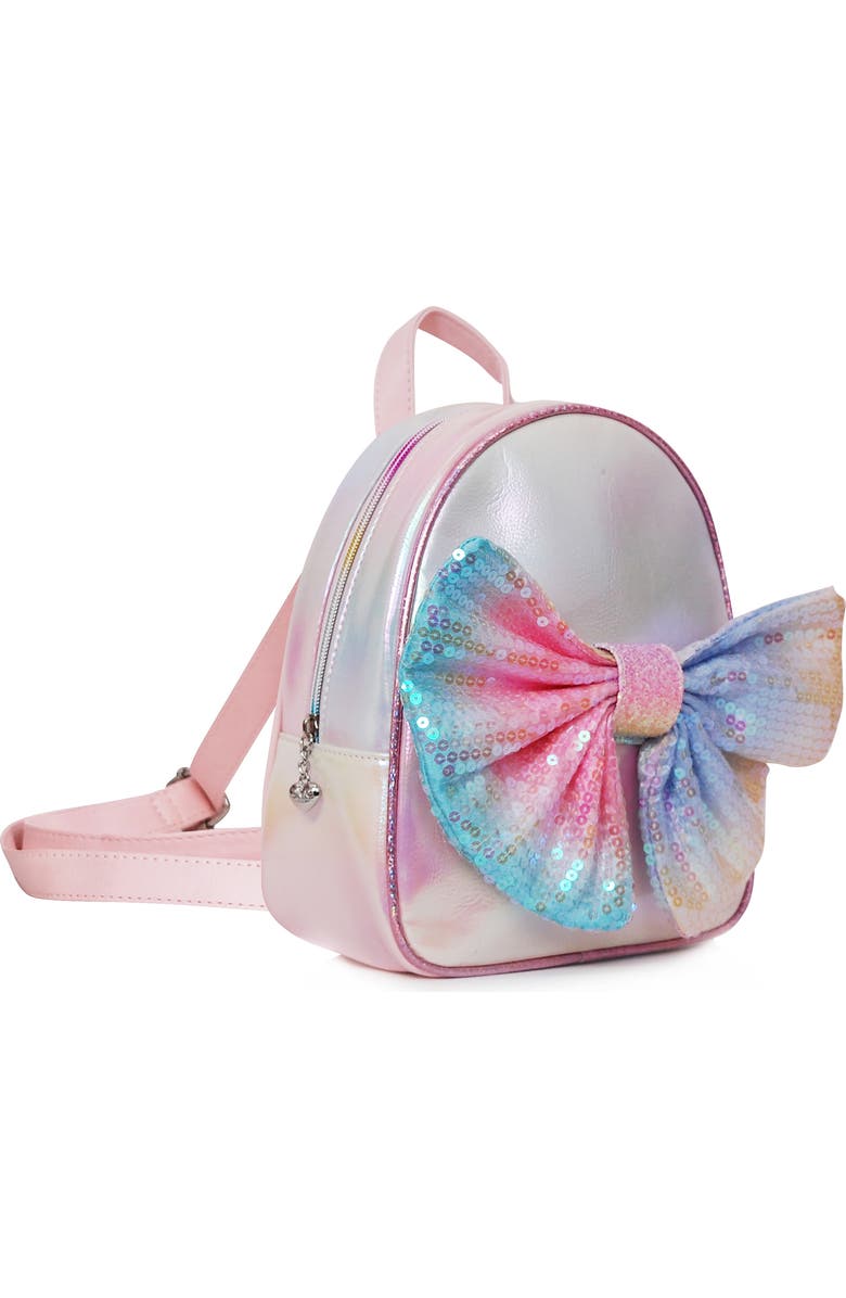 OMG Accessories OMG Ombré Sequin Bow Mini Backpack, Alternate, color,