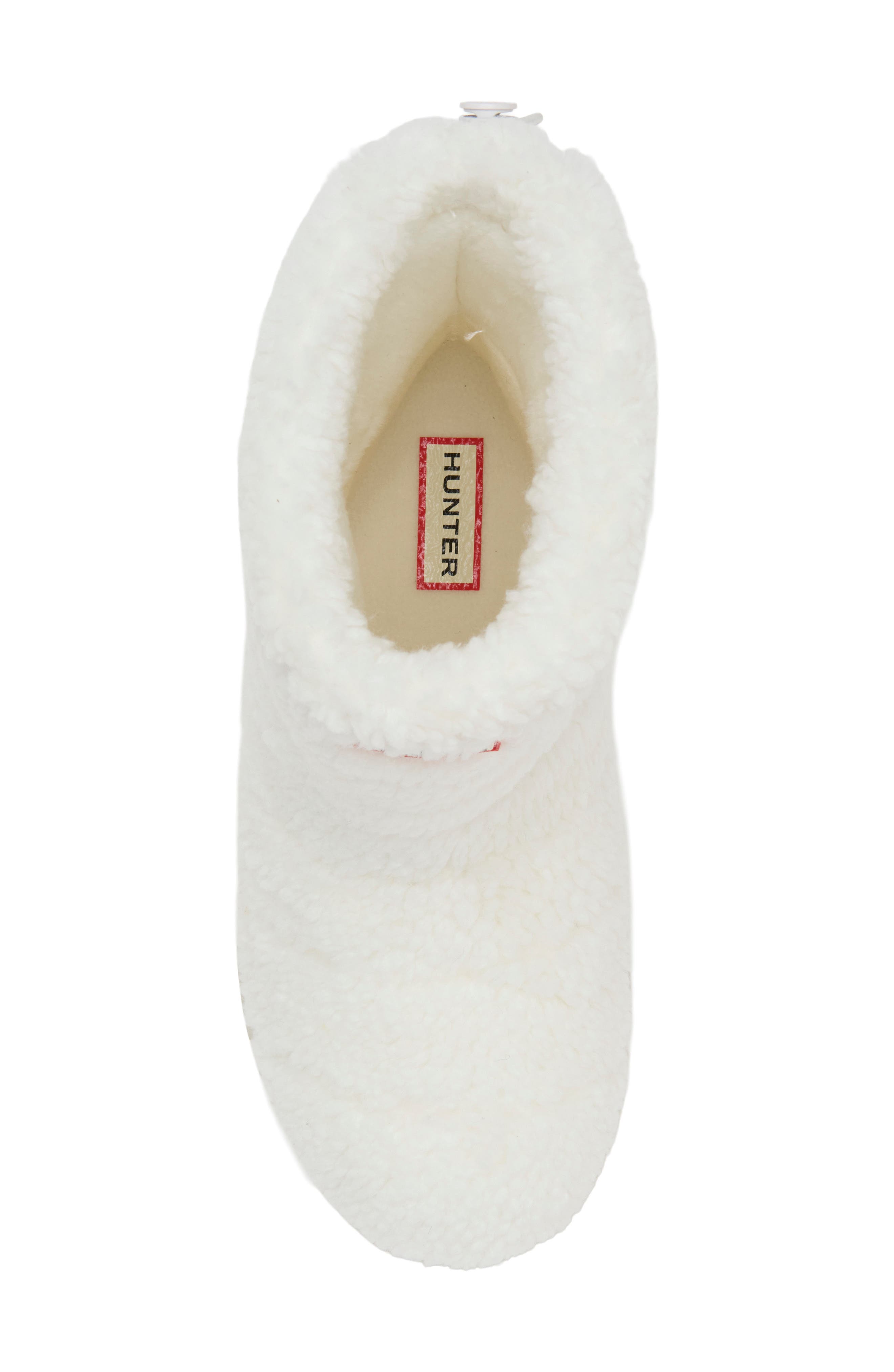 Maran Waterproof High Pile Fleece Boot, Alternate, color, WHITE