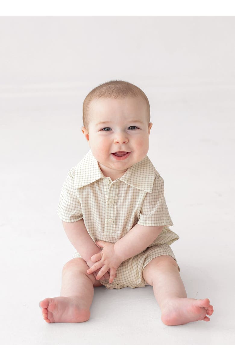 Beckett and Bear Dakota Short Sleeve Romper, Alternate, color, Ivory